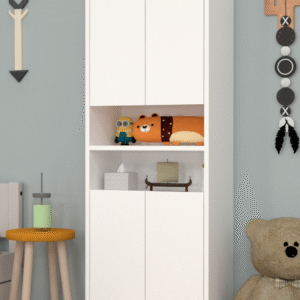 Tokyo No 1 Raflı 4 Kapaklı Genç Odası Dolabı