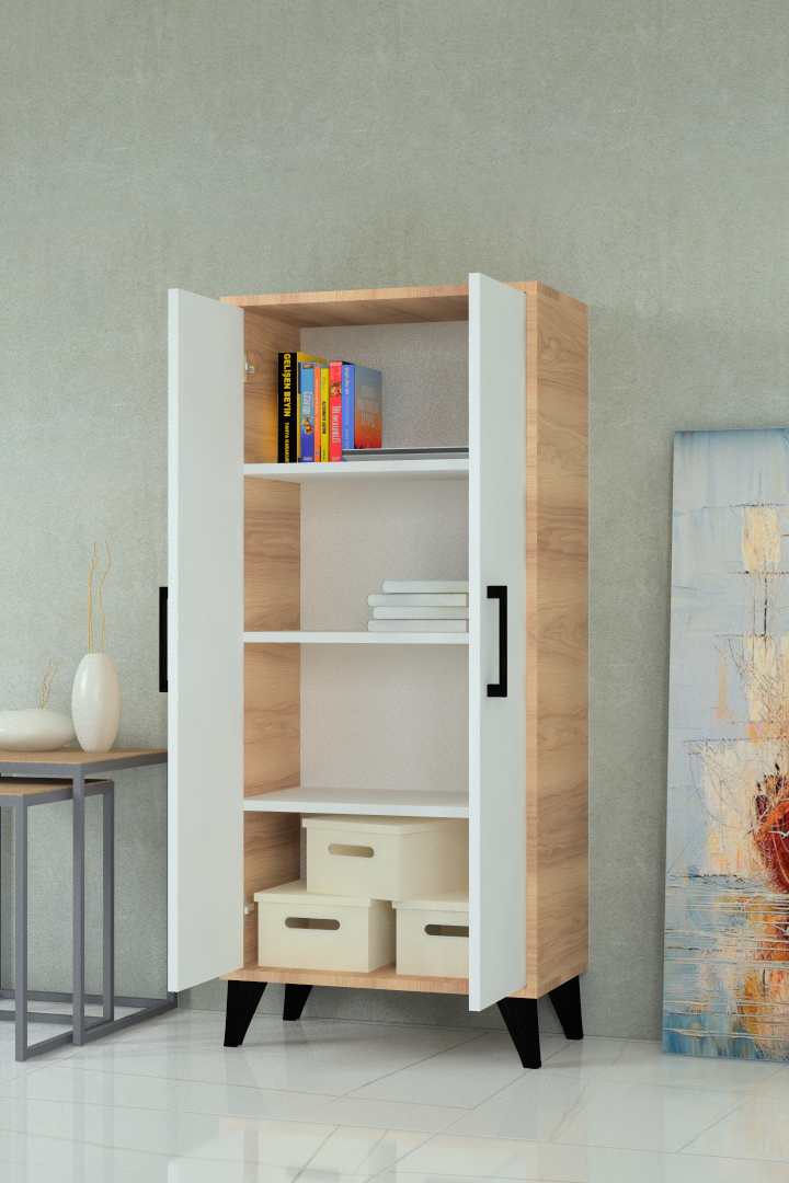 Çok Amaçlı Kiler Dolabı (Hazar-Beyaz) - Görsel 2