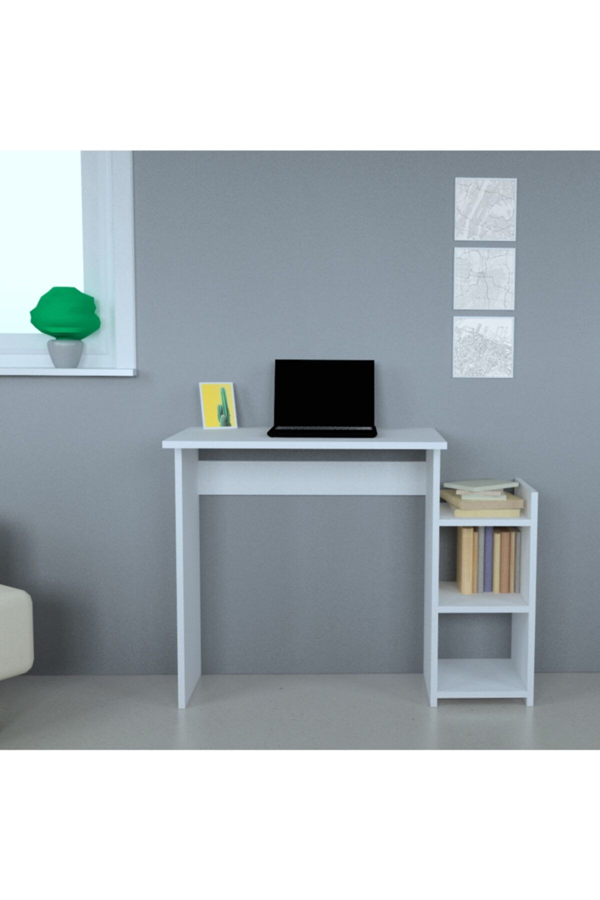 Çalışma Masası Raflı - Görsel 2