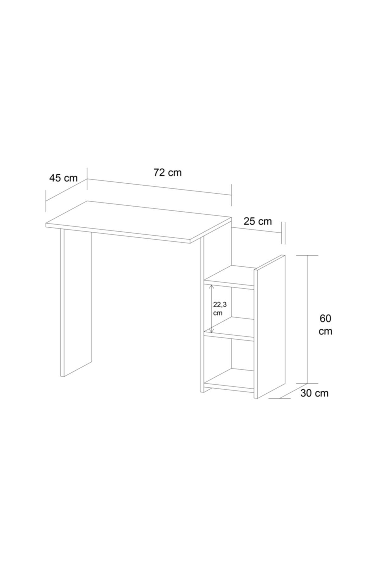 Çalışma Masası Raflı - Görsel 4