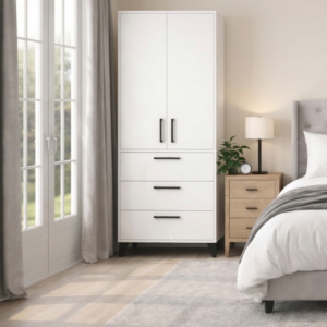 3 Çekmece 2 Kapaklı Ay Gardırop