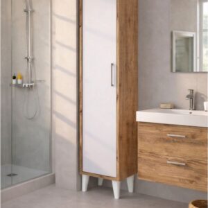 Çok Amaçlı Ahşap Banyo Dolabı