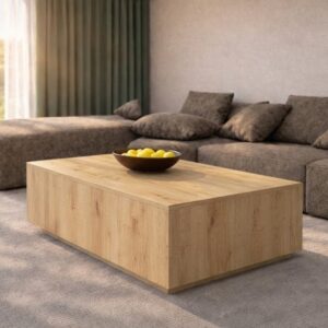 Hilal Modern Ahşap Desenli Orta Sehpa Safirmeşe